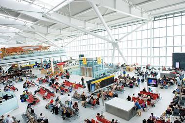 Heathrow T5 departure lounge and retail area